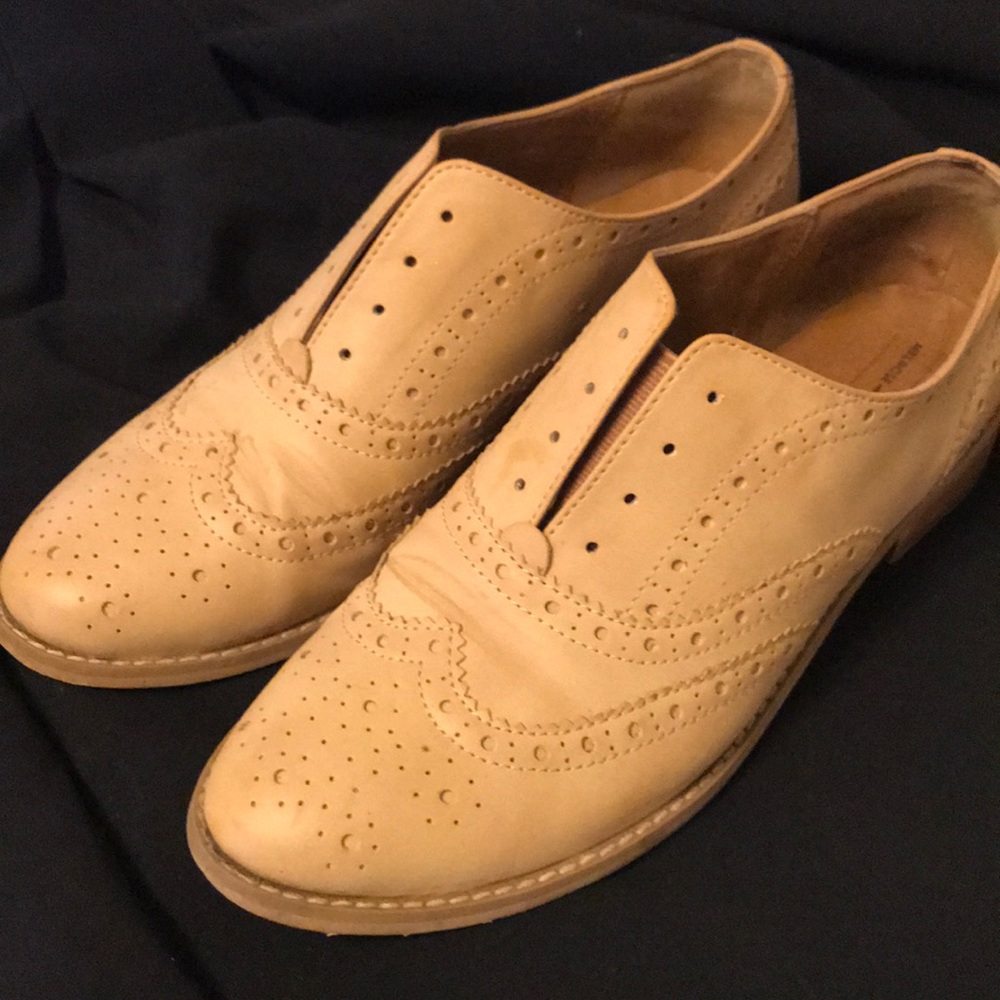 Tan oxfords